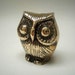 Little Brass Owl, Vintage Ornament, Desk Display, Bookend, Figurine, Statue, Free Shipping