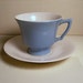 Vintage Blue Tea cup and Saucer set Coffee time