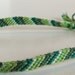 Friendship Bracelet Stripes Light Dark Green