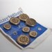 7 Vintage Brass Plated Shank Blazer Buttons