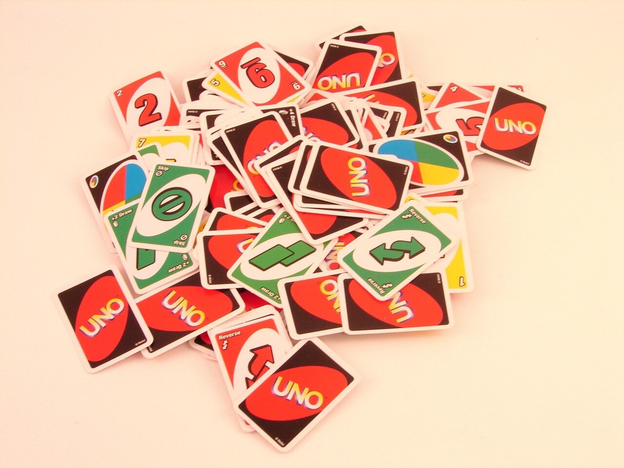 Lot of 100 Mini Tiny UNO GAME CARDS for Collage