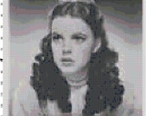 Judy Gardland as Dorothy Cross Stitch Pattern Portrait. - il_214x170.220447138