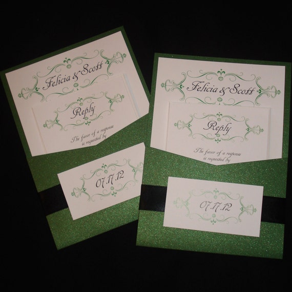 Etsy Pocket Wedding Invitations 9