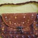 VINTAGE boho leather embossed Hand Tooled PURSE
