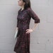SALE VINTAGE 60s plum and berries DRESS