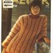 Vintage 1976 womens mohair sweater knitting pattern - Jaeger 4561