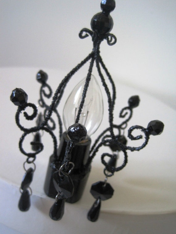 Midnight Gothic Chandelier Night Light CUSTOM ORDER