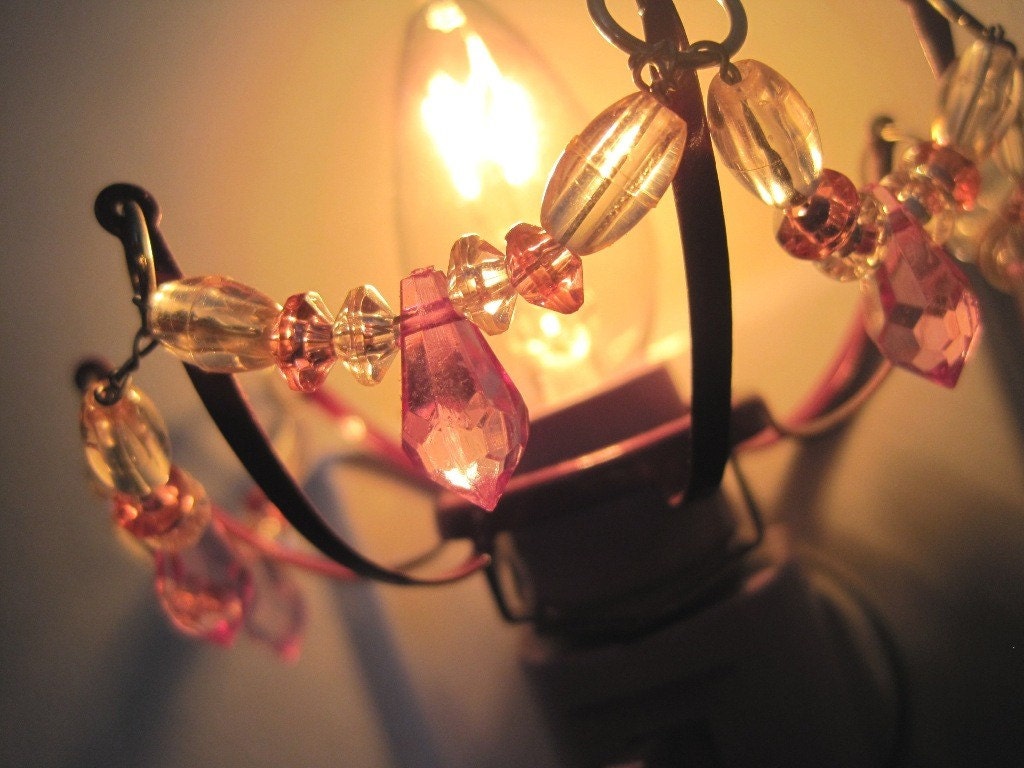 Chandelier Night Light Violet and Purple