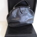 vintage Gianni Bernini Black Leather Doctors Bag Satchel