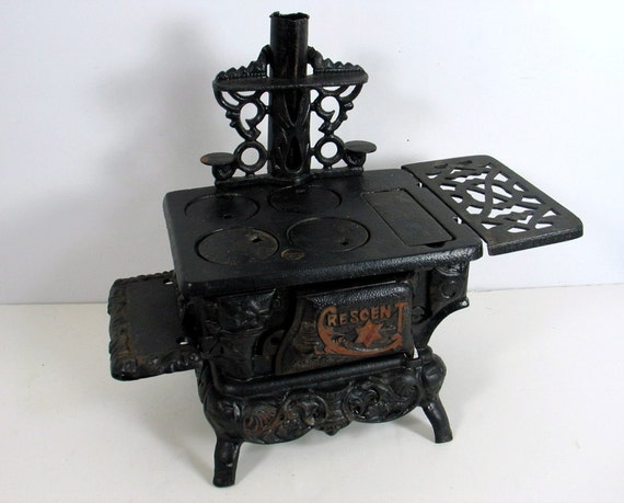 Antique Miniature Cast Iron Stove