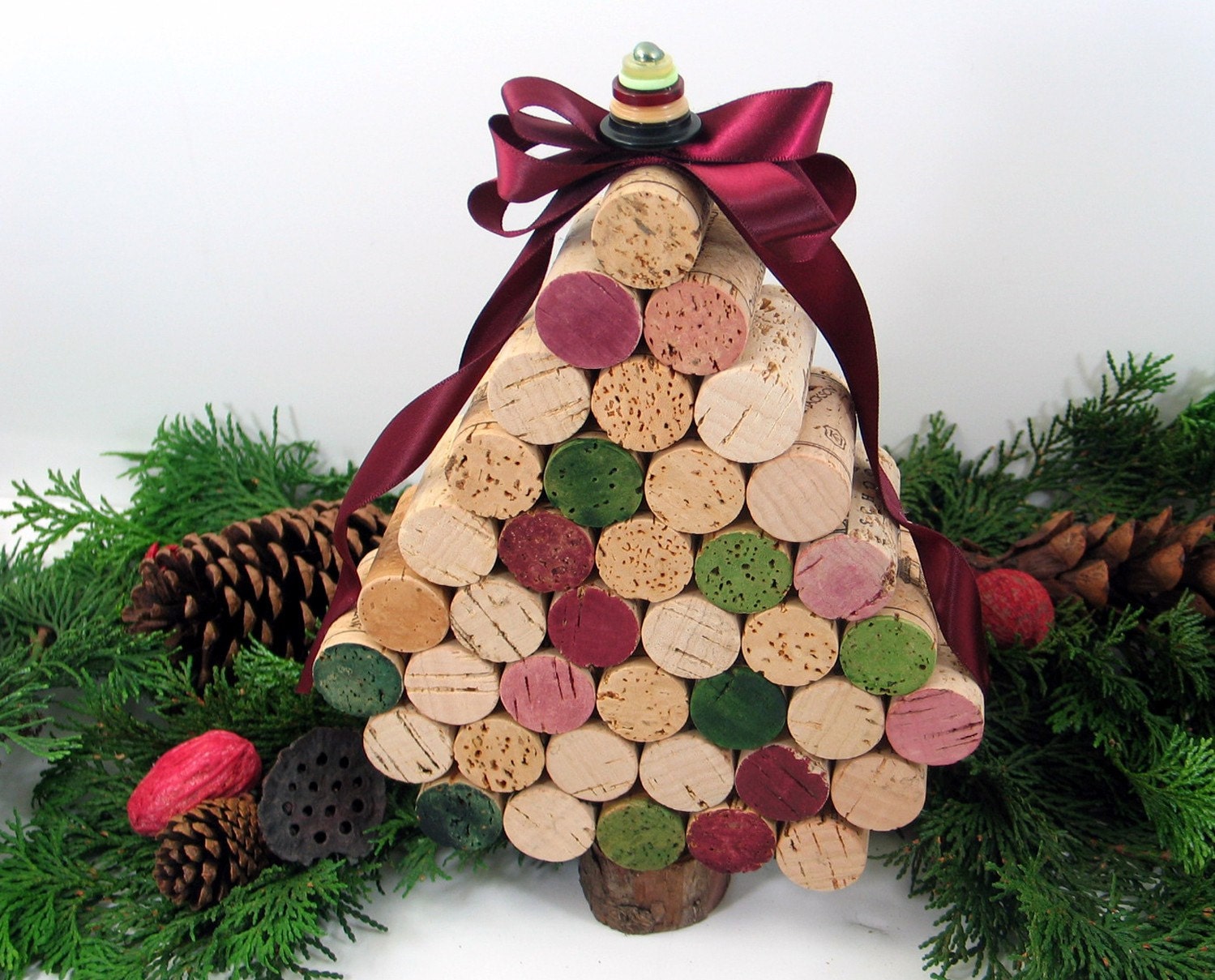 Medium Wine Cork Christmas Tree By GoldenVineDesigns On Etsy