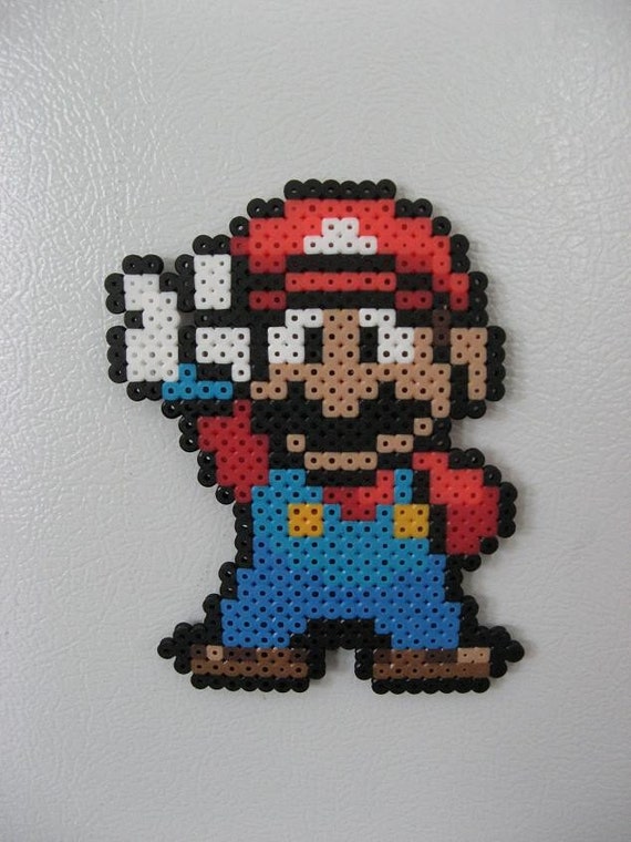 Items similar to Mario Perler Bead Magnet - Nintendo on Etsy