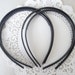 5 pcs New and Improved Style..7mm Thin Black Plastic Headband with Teeth..