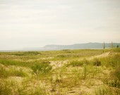 Large Beach photography beach photograph 16x20 lake michigan coastal wall art nautical fine art blue green summer landscape m22