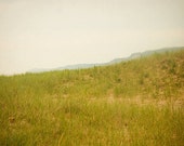 gift under 50 Summer landscape photograph landscape photography hillside photograph vintage wall art retro fine art green grey 5x7