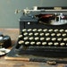 1930s Royal Typewriter / Black Model P with Glass Keys