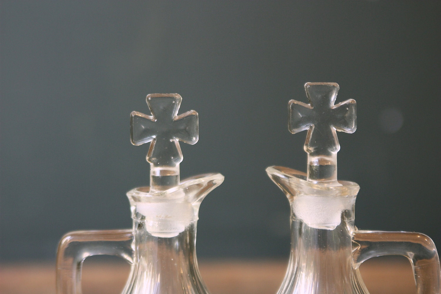 Catholic Water and Wine Cruets by sevenbc on Etsy