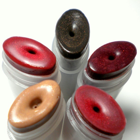 Set of 2 Vegan Lip Tints Mineral Makeup ALL NATURAL