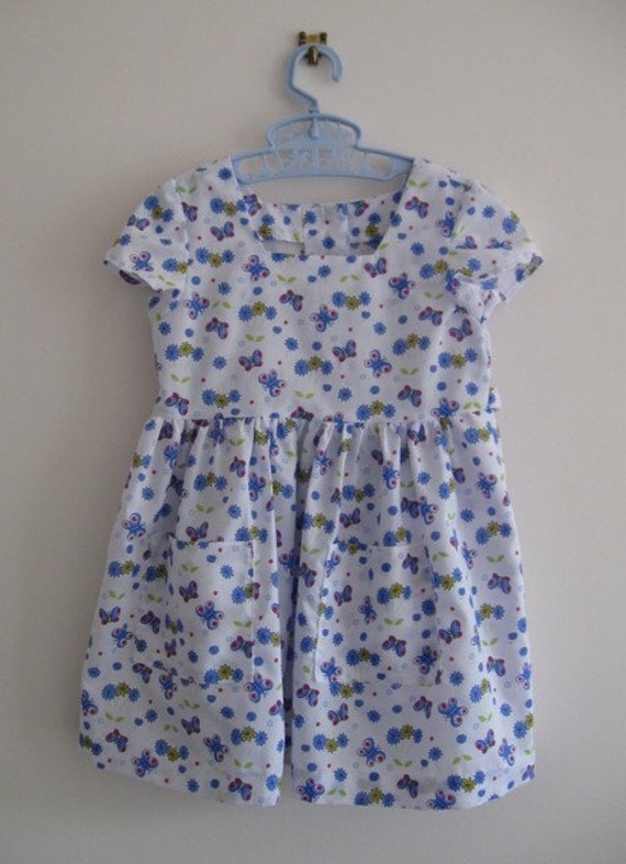 Butterfly summer dress to suit a 3 year old