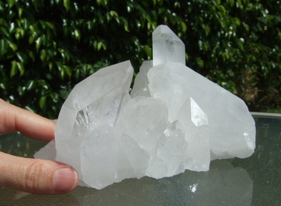 Large Natural Clear Crystal Quartz Cluster Large Points