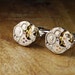 Steampunk Cufflinks - Silver Watch Movement Mens Gear Cuff Links - Best Man Gift - Unique Fashion Accessories by Steampunk Vintage Design