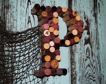 Re-purposed wine cork letters...