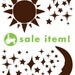 SALE Sun Moon Stars - Vinyl Wall Art Decal Sticker