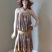 70s GOTTEX boho chic hippie FLAPPER dress s\/m