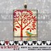BIRD UNDER A TREE handmade scrabble tile pendant by Wickedly Mod Pendants