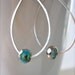 Sterling silver hoop earrings - by Tidepools Jewelry