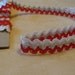 LAST 2.5 Yards of Vintage Rick Rack ..... Add a little Bling ... Red White and Silver ... NOS