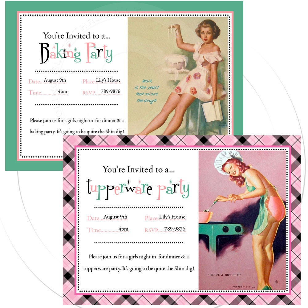 Pin Up Party Invitations 10