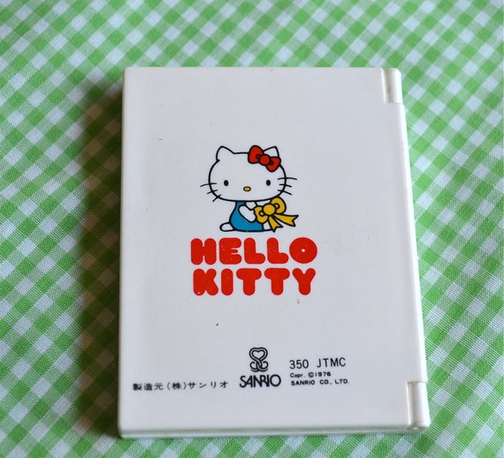 Vintage Hello Kitty Mirror and Comb Compact Set 1976