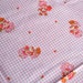 Vintage Strawberry Shortcake - Pink Gingham Curtain Panels Ready to Hang