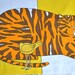 Vintage Fabric - Schumacher Cats and Birds on Yellow - 23 x 51 Valance