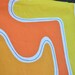Vintage Bed Sheet and Pillowcase - Vera Mid Century Mod Design - Full Flat for Repurpose