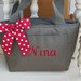 Monogrammed Olive Green Insulated Lunch Bag Box Cooler Personalized