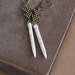 Spear - Howlite Spike Drop Earrings by Prairieoats