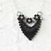 Chevron Black Bib Statement Necklace by Prairieoats