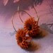 On Sale - Earrings Dandelion Hoop