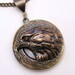 Steampunk FALCON LOCKET, Necklace Pendant, Vintage