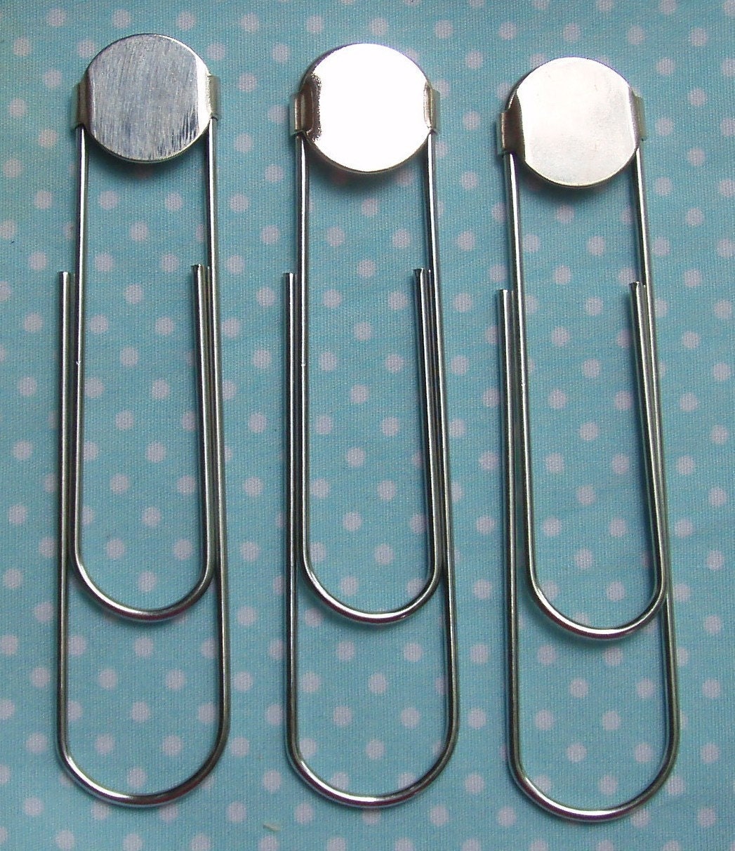 12 GIANT Paper Clip/Bookmarks with Large Glue Pad