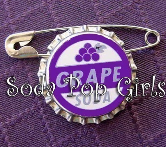 Disney Pixar Up Ellie Grape Soda Bottle Cap Pin Badge