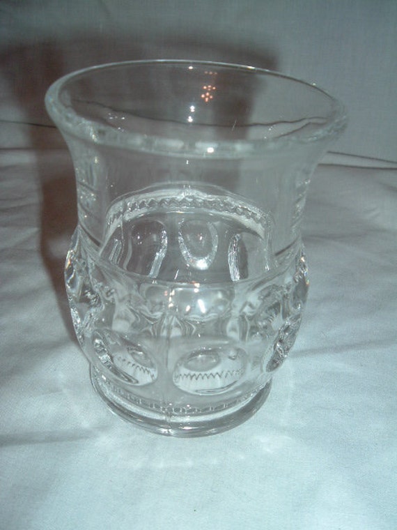 vintage clear depression glass vase