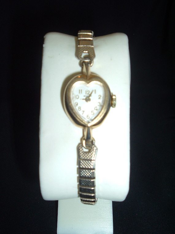 vintage heart shaped women's Bradley watch