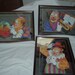 3 Vintage mirrored Clown Pictures