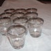 10 vintage silver rimmed cocktail glasses