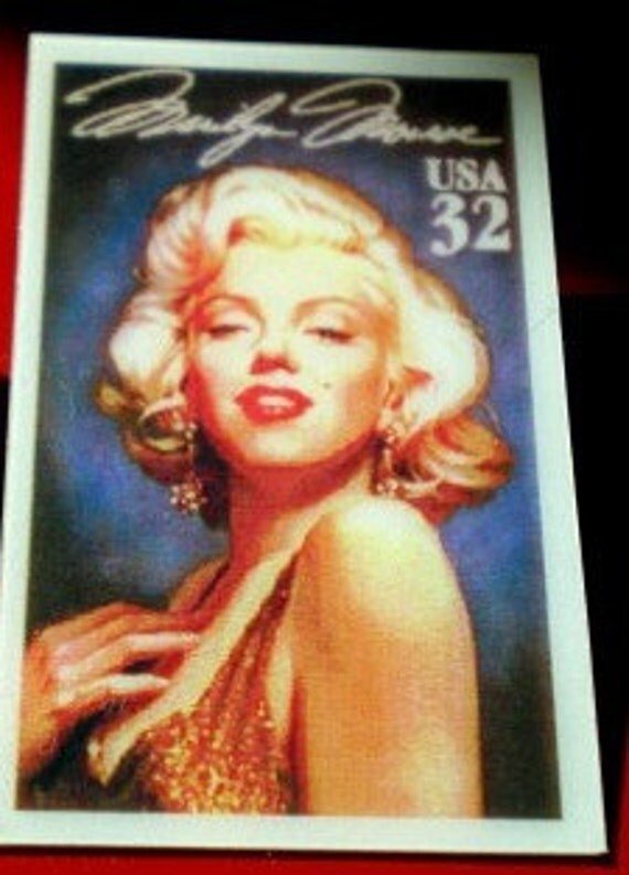 Items similar to Vintage Marilyn Monroe 32 Cent Stamp Tie Tack on Etsy