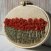 Burnt Orange Embroidered Wall Hanging