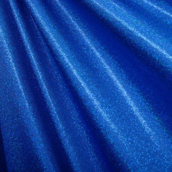 Royal Blue Sparkle Mystique Hologram Spandex Fabric 6